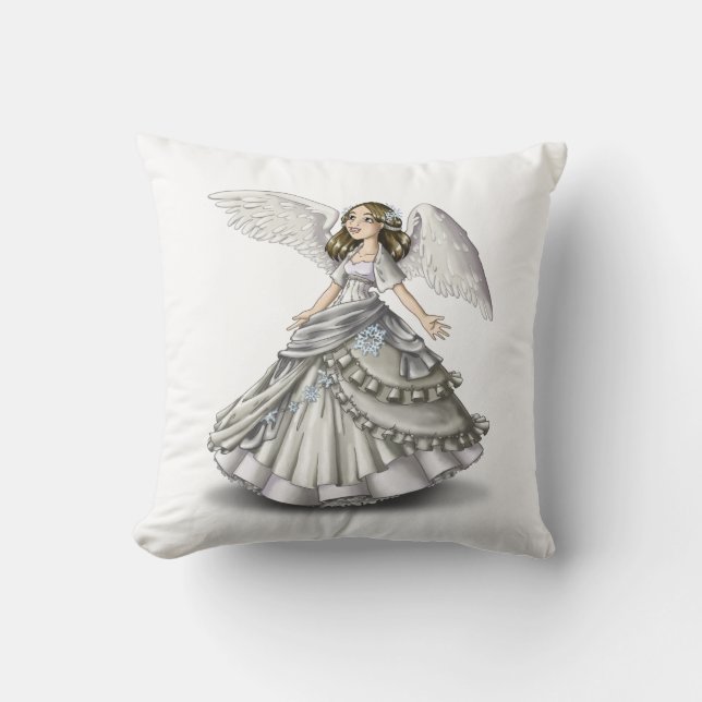 Coussin Ange de neige (Recto)