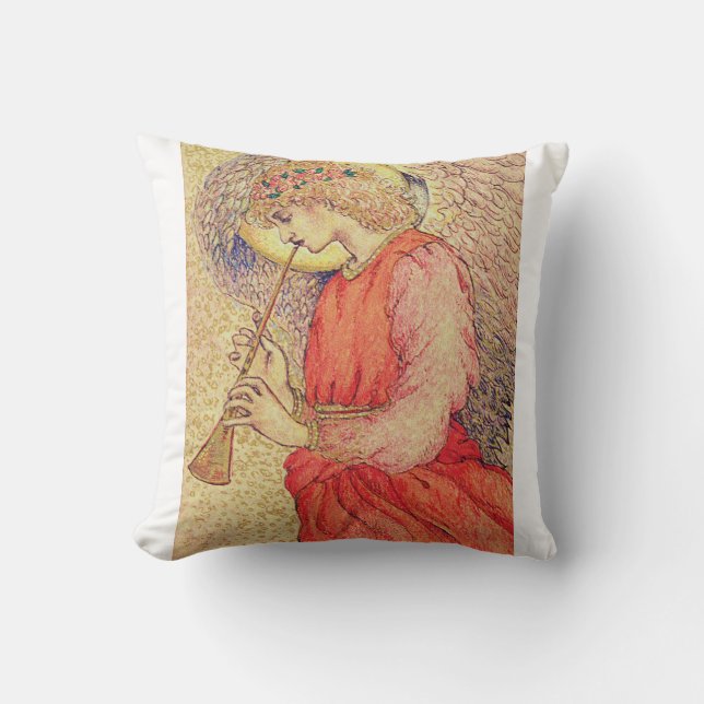 Coussin Ange jouant du flageolet (Recto)