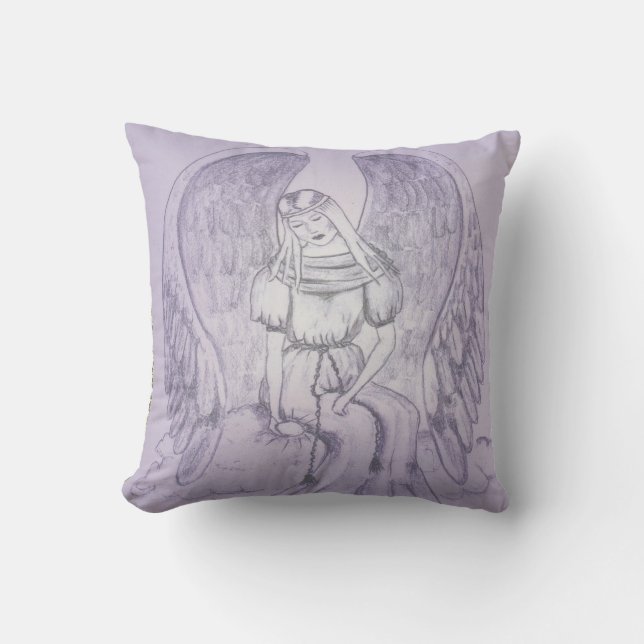 Coussin Ange pourpre (Recto)
