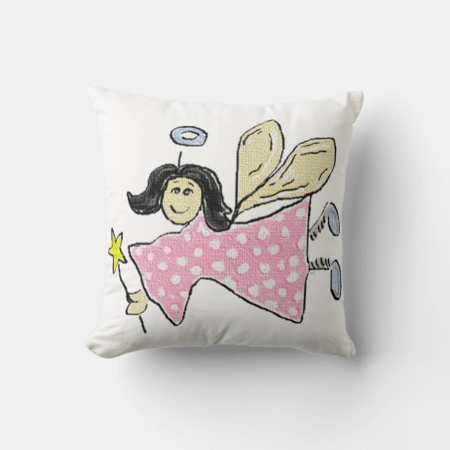 Coussin Ange (rose) (Recto)