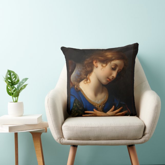 Coussin Angel de l'Annonciation par Carlo Dolci (Chaise)