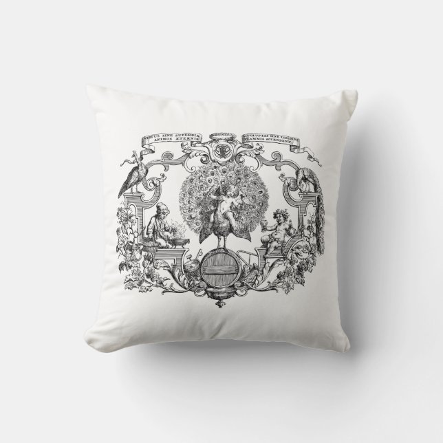 Coussin Angela Pillow Noir & Blanc (Recto)