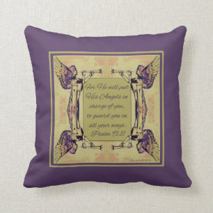 Coussin Angels pour vous surveiller Purple Green Fall Colo