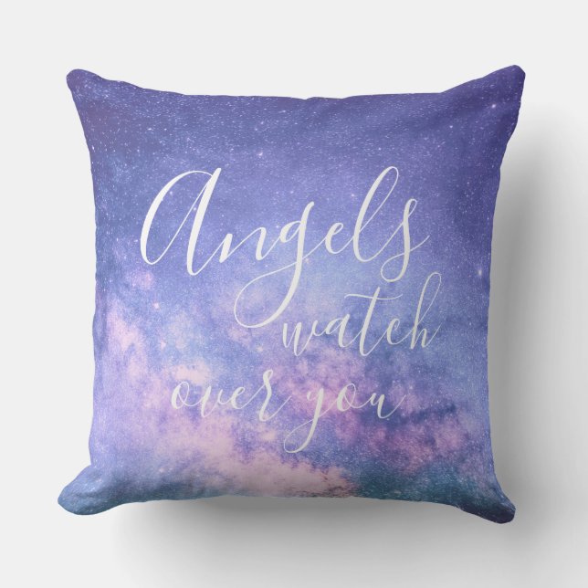 Coussin Angels Watch Over You Beautiful Blessing (Recto)