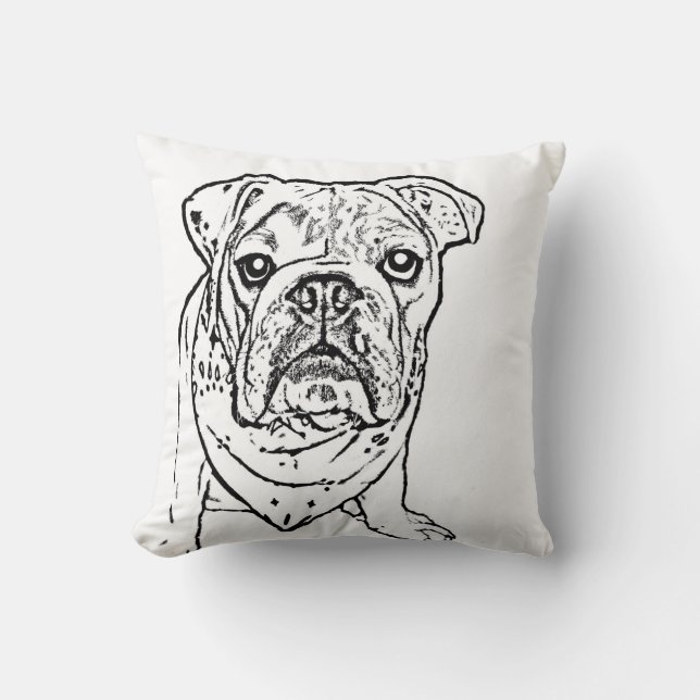 Coussin anglais de bouledogue (Recto)