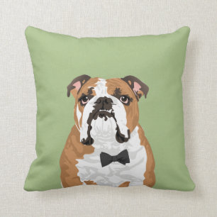 Coussin anglais de bouledogue de monsieur pour des