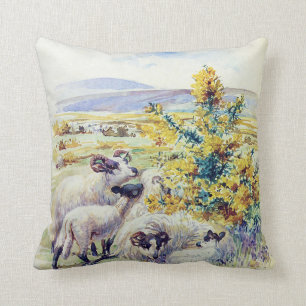 coussin anglais de coussin de campagne d'animaux