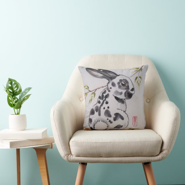 Coussin Anglais Spot Lapin Rabbit Coussin, Design Oriental (Chaise)