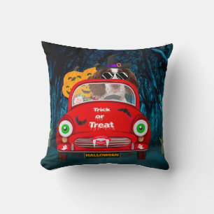 Coussin Anglais Springer Spaniel chien Voiture Effrayant H