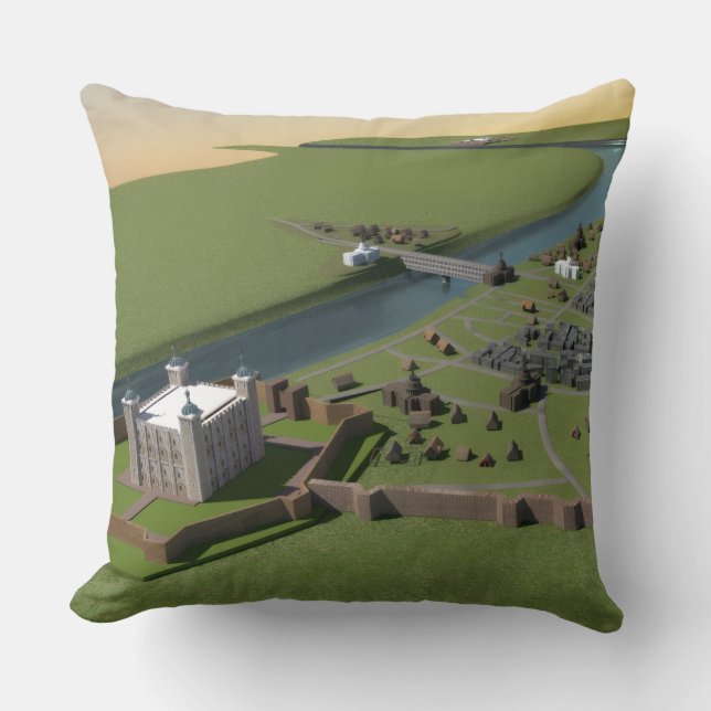 Coussin Anglo Saxon London Cushion (Recto)