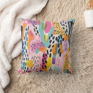 Coussin Animal Abstrait Moderne Retro Coloré
