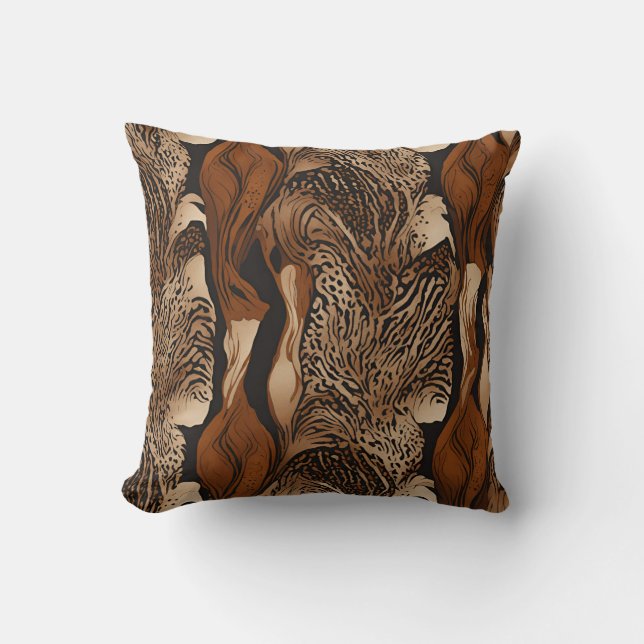 Coussin Animal Abstrait Motif Design 4 (Recto)