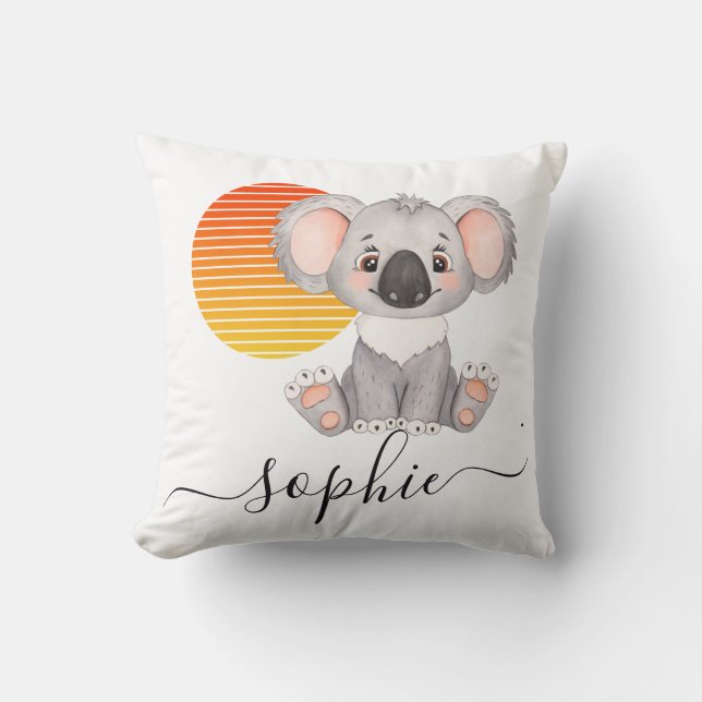 Coussin animal australien whimical Koala (Recto)