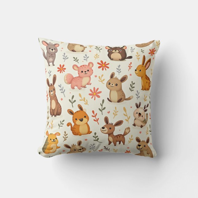 coussin animal beige (Recto)