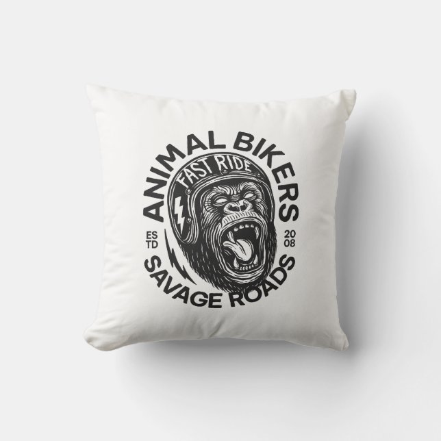 Coussin Animal Bikers (Recto)