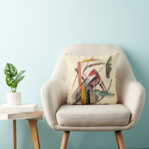 Coussin Animal de Franz Marc, Art Expressionniste Vintage