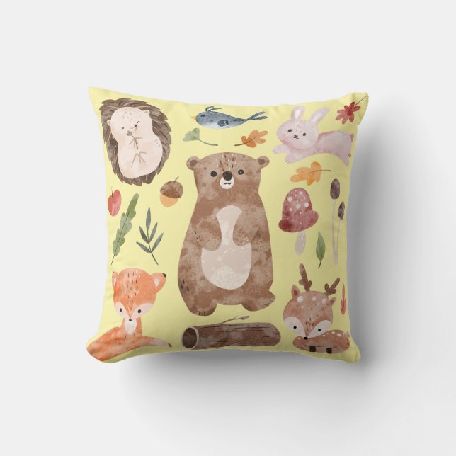 Coussin Animal de la forêt  (Recto)