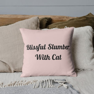 Coussin Animal familier chat citation drôle personnalisé r