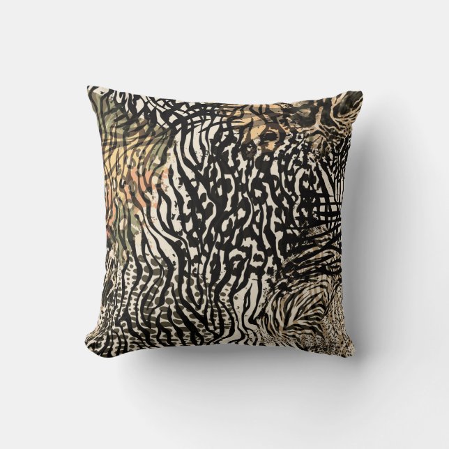 Coussin Animal print modern Luxury pillow (Recto)
