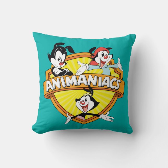 Coussin Animaniacs | Warner Brothers & Sister WB Shield (Recto)