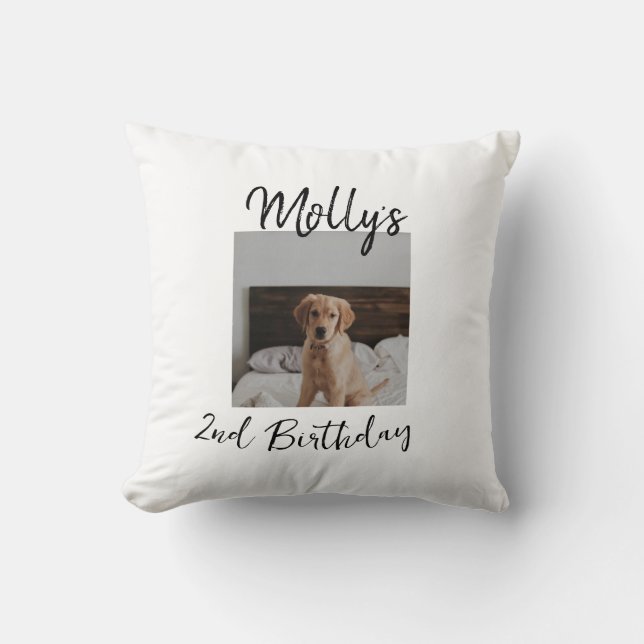 Coussin Animateur chien chat animal photo moderne simple (Recto)