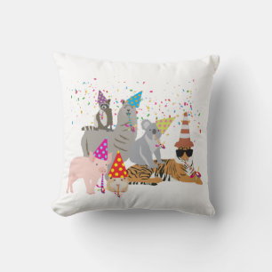 Coussin Animaux - Beaux animaux ayant une fête