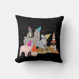 Coussin Animaux - Beaux animaux ayant une fête