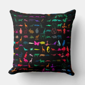 Coussin Animaux colorés Motif