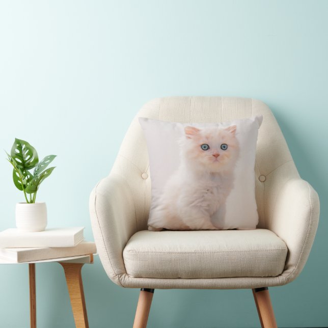 Coussin Animaux de bébés cutest | Blue Eye Kitten (Chaise)