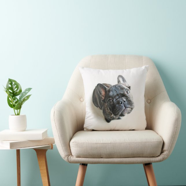 Coussin Animaux de bébés cutest | French Bulldog Look Up (Chaise)