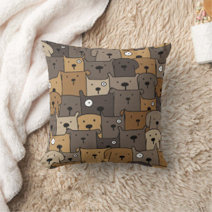 Coussin Animaux de compagnie à motif Chien mignon amateur 