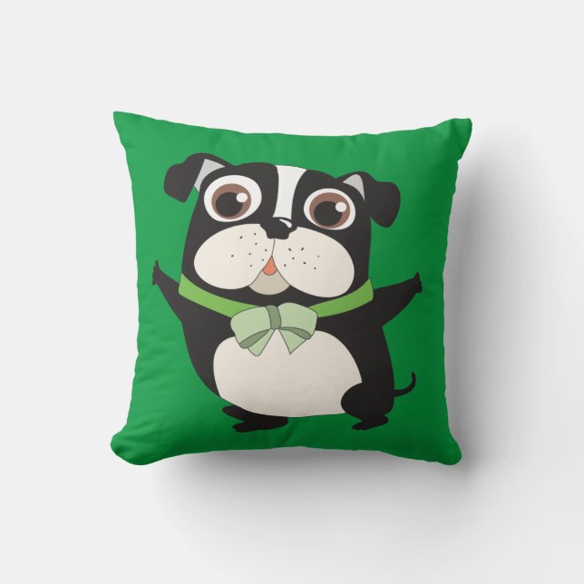 Coussin Animaux de compagnie Boston Terrier Lancer Oreille (Recto)