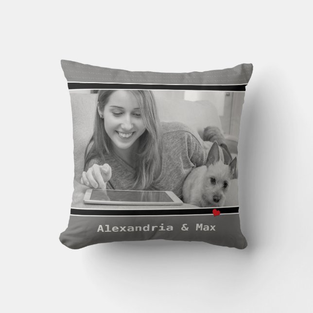 Coussin Animaux de compagnie Photo Love My Chien XOXO (Recto)