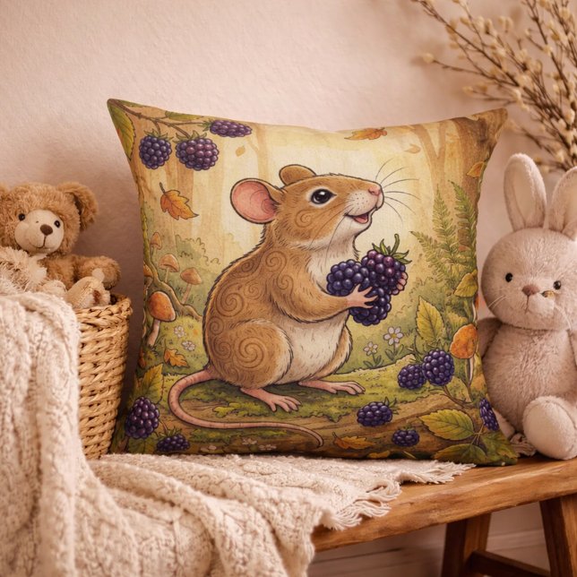 Coussin Animaux de forêt de souris adorables  (Créateur téléchargé)