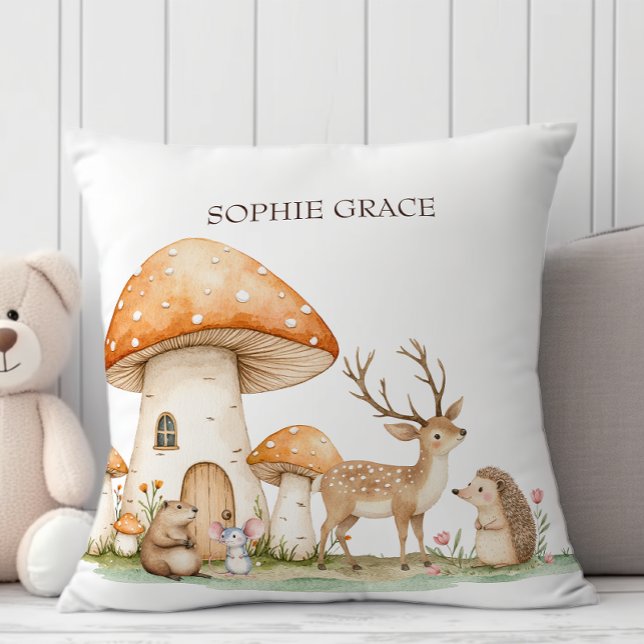 Coussin Animaux de la forêt Bohème Bébé (Créateur téléchargé)