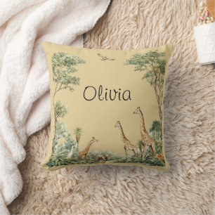 Coussin Animaux de la Jungle Safari