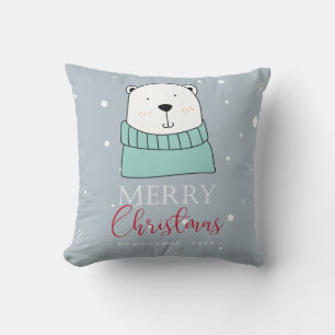 Coussin Animaux de Noël personnalisés