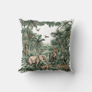 Coussin Animaux de Safari Jungle
