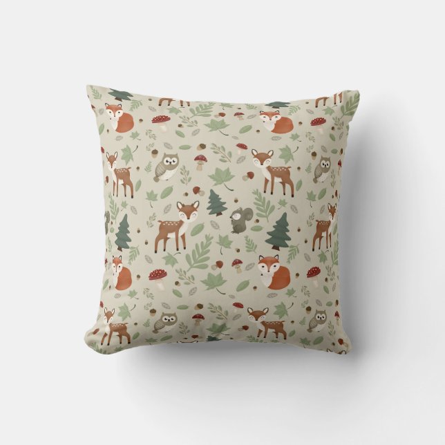 Coussin Animaux des bois (Recto)
