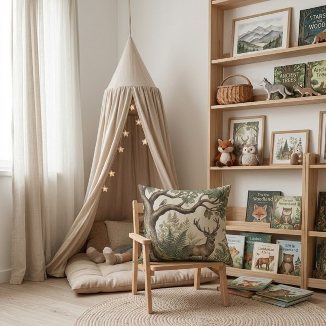 Coussin Animaux enchanteurs des bois (Créateur téléchargé)