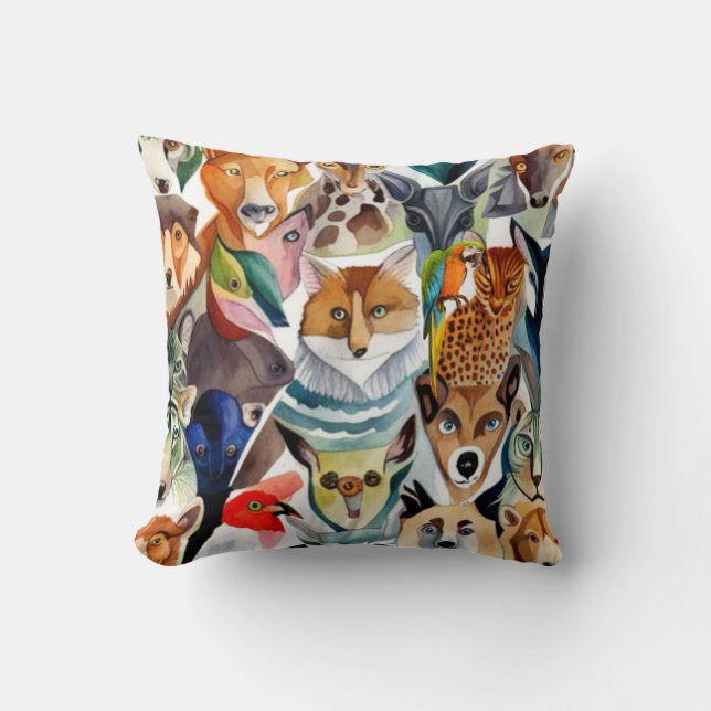 Coussin Animaux Extraordinaires (Recto)