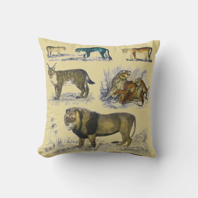 Coussin Animaux Félins (Recto)