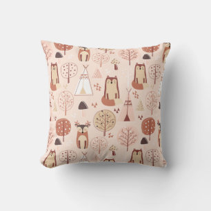 Coussin Animaux forestiers adorables