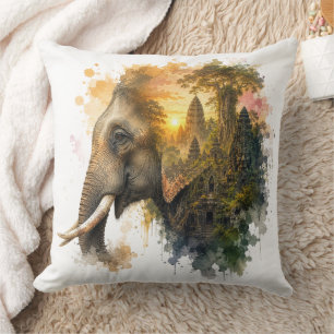 Coussin Animaux Majestueux Double Exposition