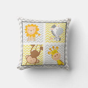 Coussin Animaux mignons de bande dessinée