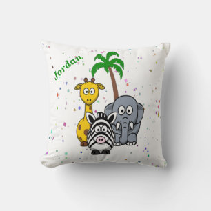 Coussin Animaux mignons de la jungle