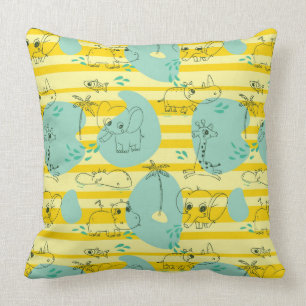 Coussin Animaux mignons jouant avec de l'eau 2