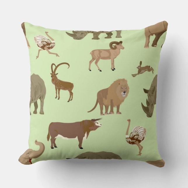 Coussin Animaux sauvages (Recto)