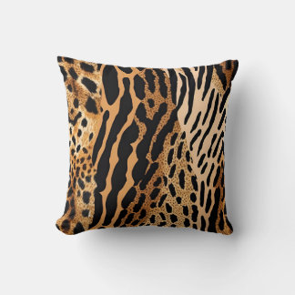 Coussin Animaux sauvages localisés Asymétrique Motif Conce