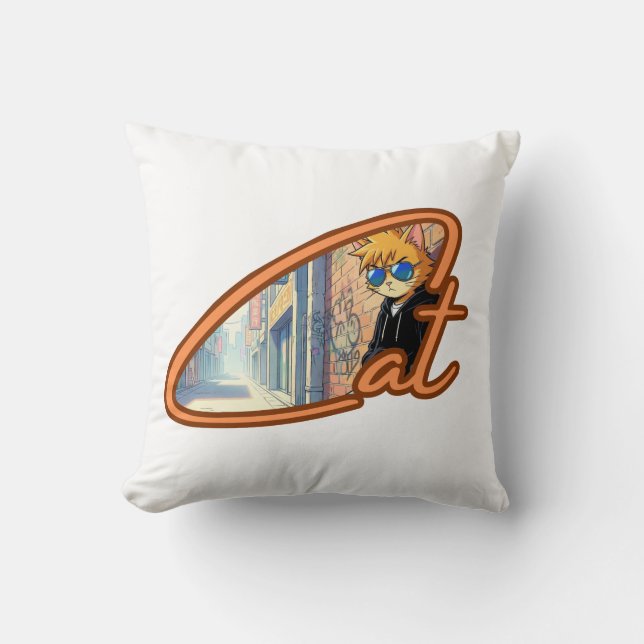 Coussin Anime Cat Pillow (Recto)